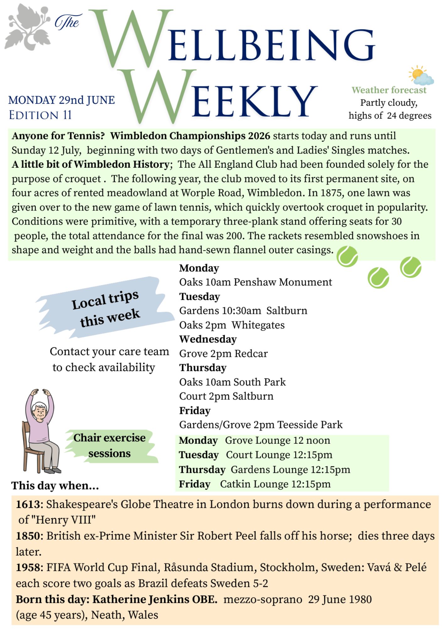 Wellbeing weekly cover photo