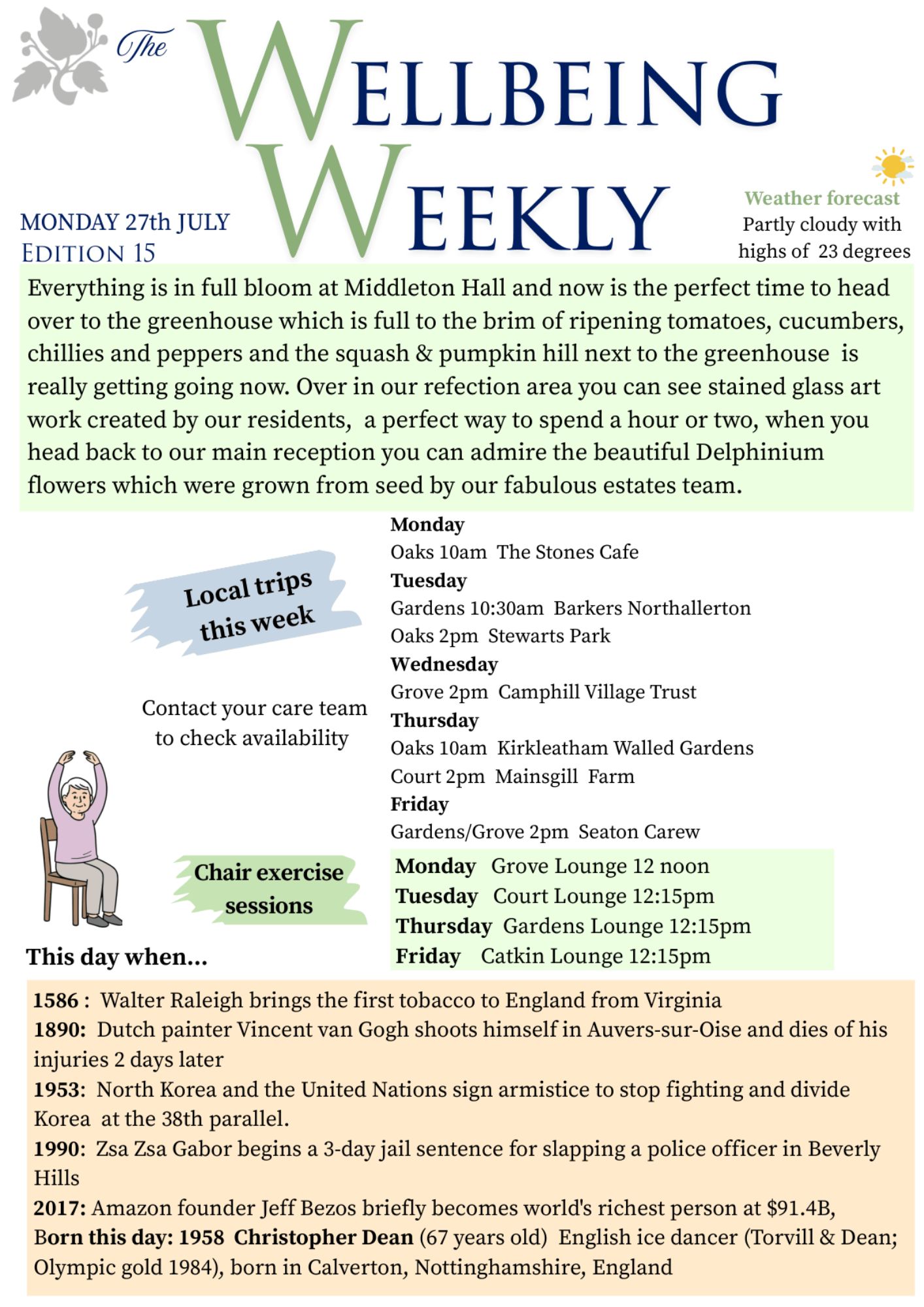 Wellbeing weekly cover photo