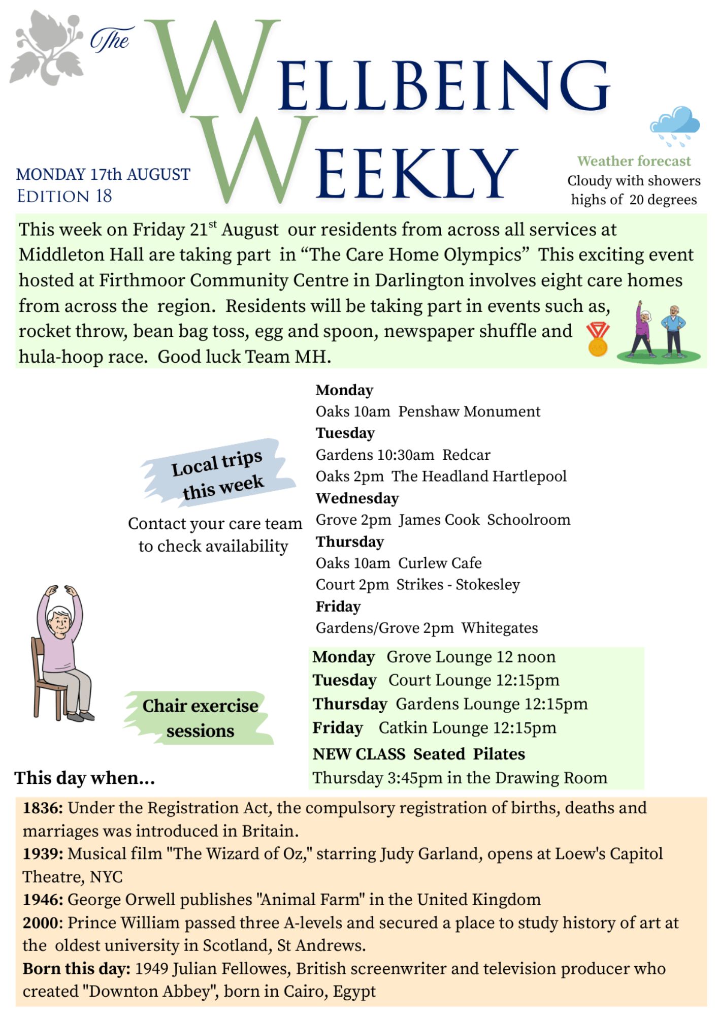 Wellbeing weekly cover photo