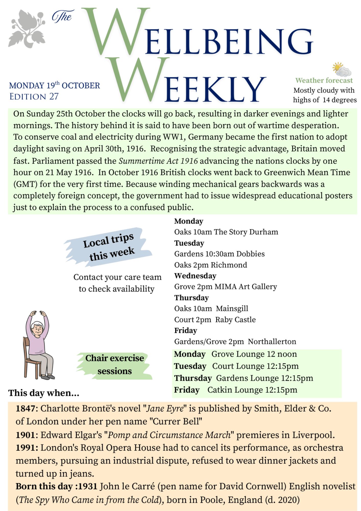 Wellbeing weekly cover photo